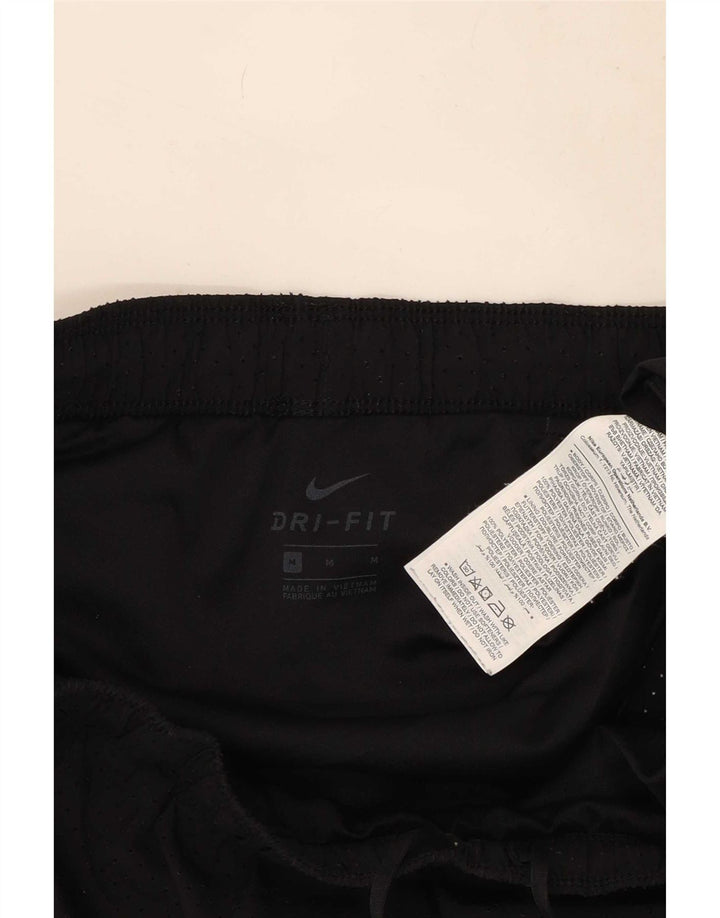 Nike Womens Dri Fit Sport Shorts UK 12 Medium Black Polyester