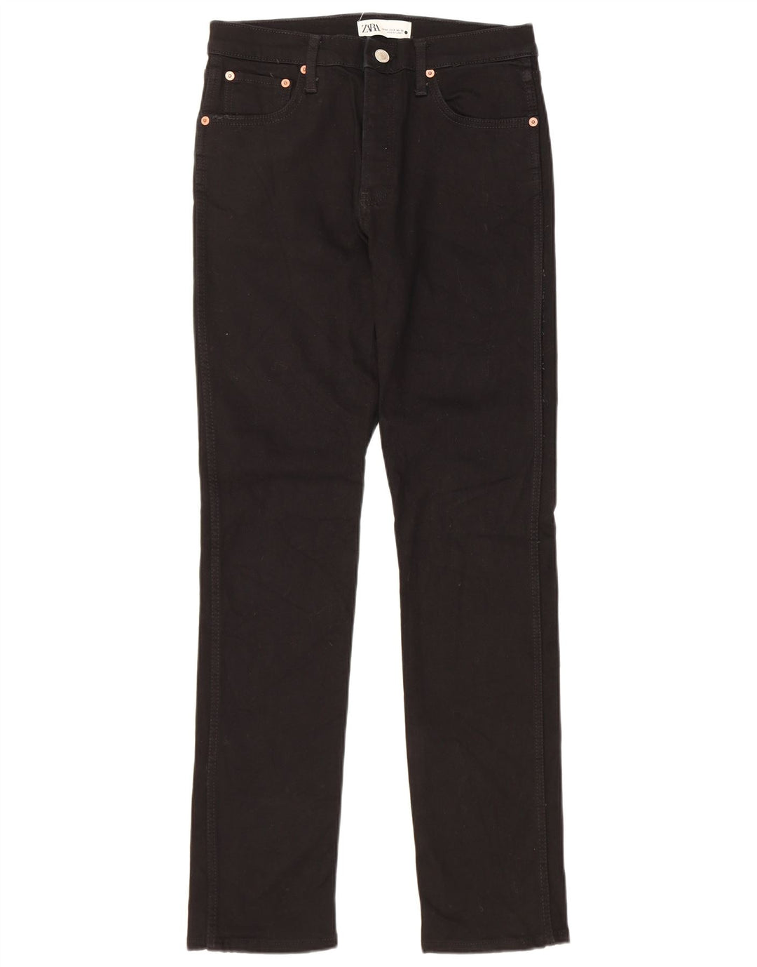 Zara Womens Slim Jeans EU 40 Medium W30 L32 Black Cotton