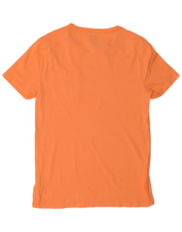 Polo Ralph Lauren Mens Custom Slim Fit T-Shirt Top Medium Orange Cotton