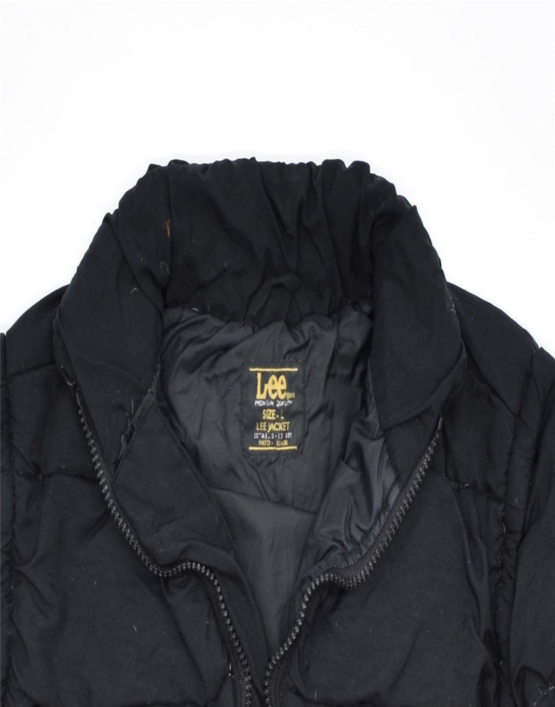 LEE Mens Padded Jacket UK 40 Large Black Polyamide | Vintage | Thrift | Second-Hand | Used Clothing | Messina Hembry 