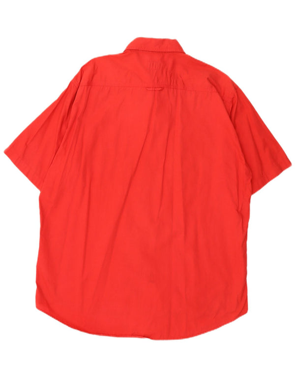 Levi's Mens Short Sleeve Shirt Large Red Cotton