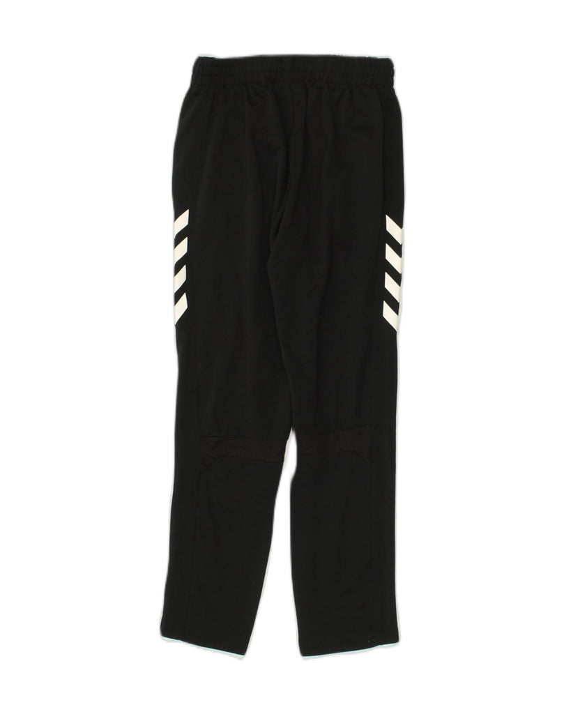 HUMMEL Boys Graphic Tracksuit Trousers 9-10 Years Black Polyester | Vintage Hummel | Thrift | Second-Hand Hummel | Used Clothing | Messina Hembry 