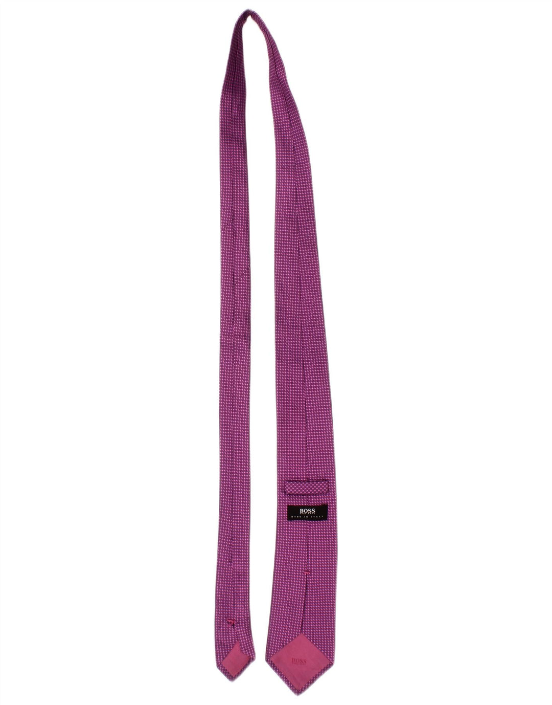 Hugo Boss Mens Tie One Size Purple Spotted Classic