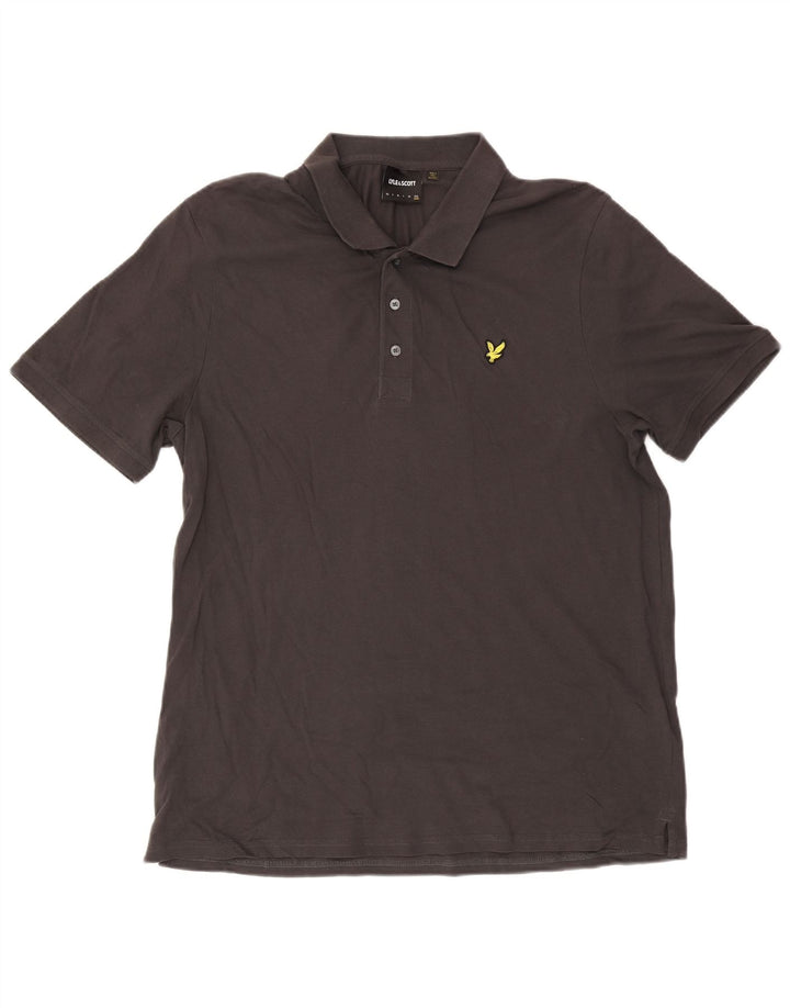 Lyle & Scott Mens Polo Shirt 2XL Grey Cotton