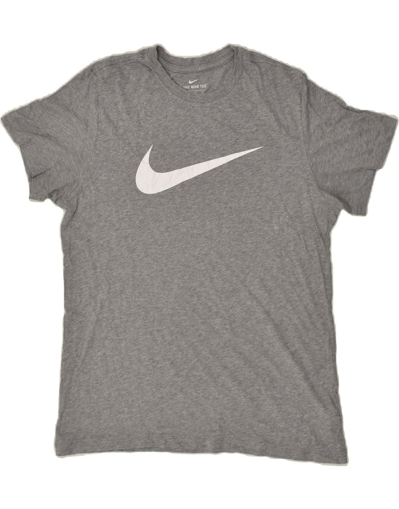 NIKE Mens Graphic T-Shirt Top Large Grey Cotton | Vintage Nike | Thrift | Second-Hand Nike | Used Clothing | Messina Hembry 