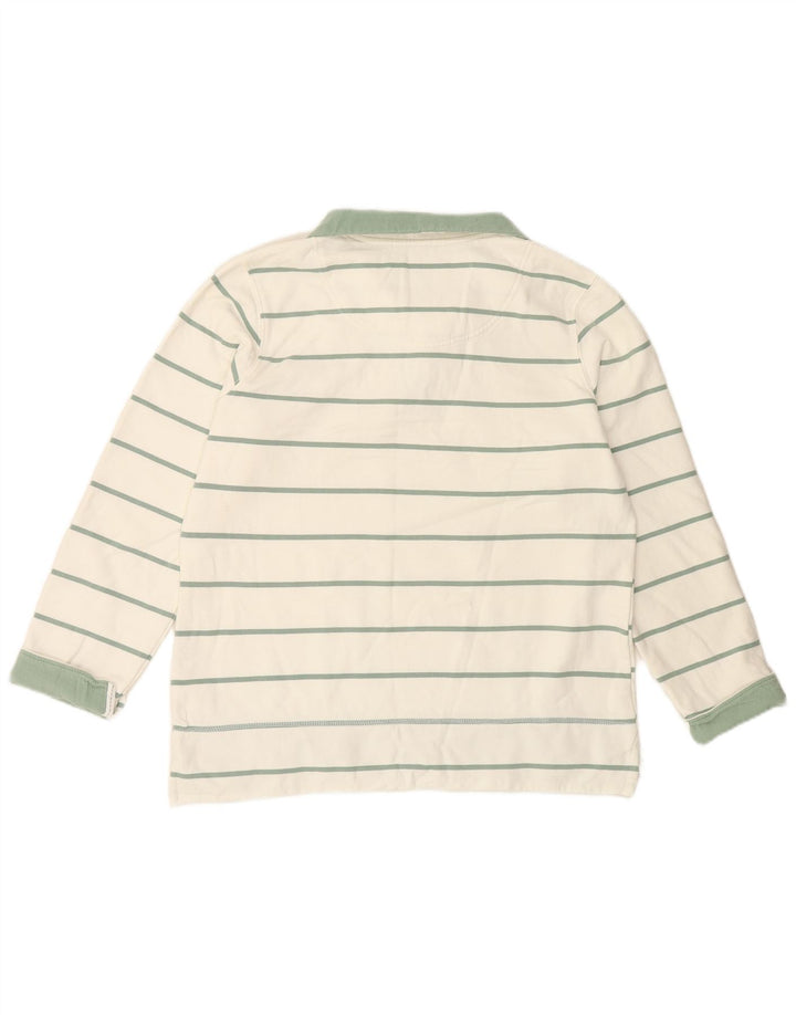 CREW CLOTHING Womens Sweatshirt Jumper UK 16 Large  White Striped