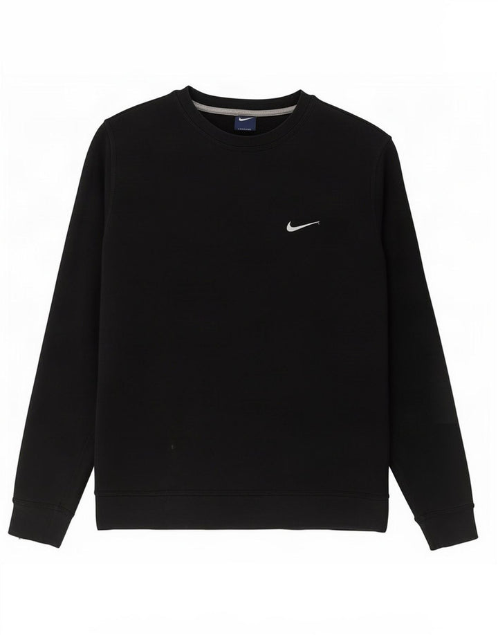 Nike Mens Sweatshirt Jumper Large Black Cotton