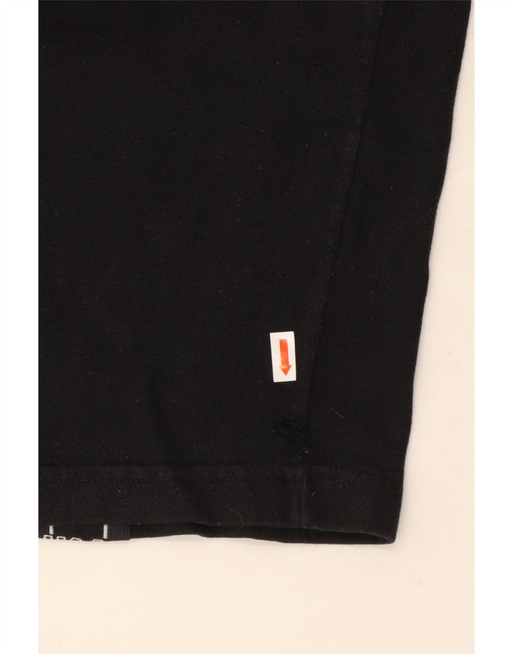 CHAMPION Mens Graphic Tracksuit Trousers Small  Black