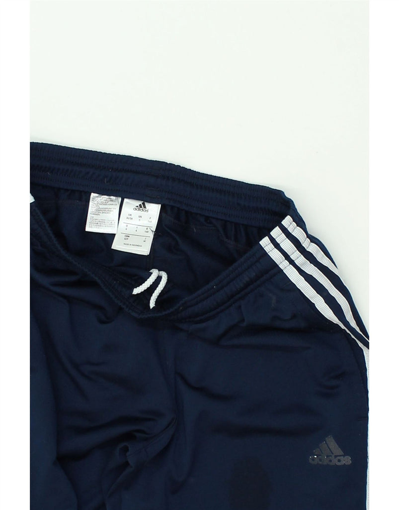 ADIDAS Mens Tracksuit Trousers Joggers UK 36/38 Small Navy Blue Polyester | Vintage Adidas | Thrift | Second-Hand Adidas | Used Clothing | Messina Hembry 