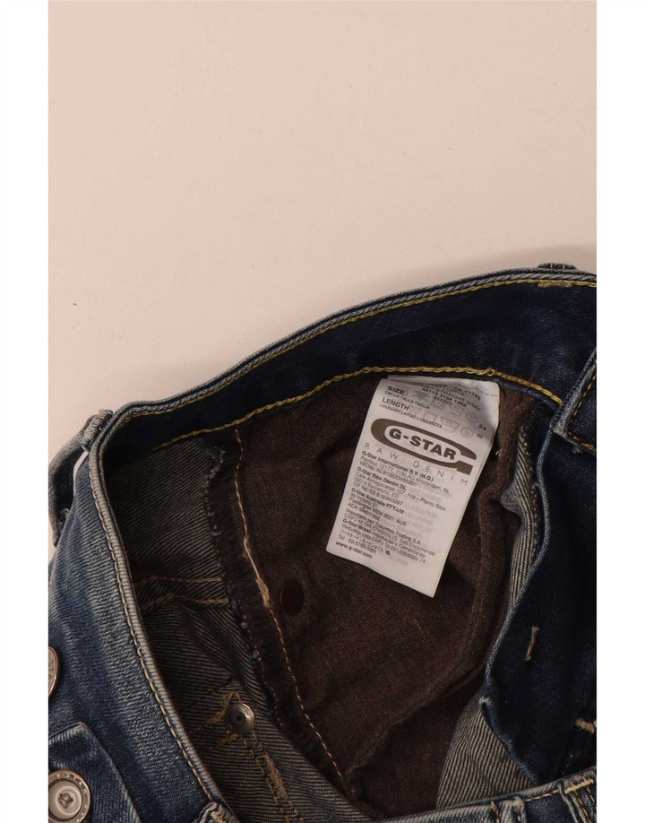 G-Star Womens Straight Jeans W24 L28 Blue Cotton