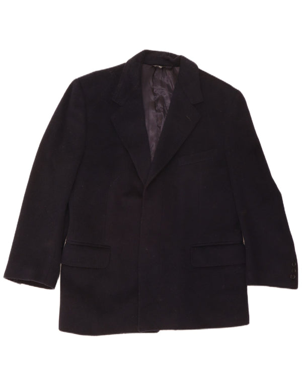 San Remo Mens Blazer Jacket UK 36 Small Navy Blue Wool
