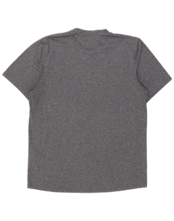 Umbro Mens T-Shirt Top Medium Grey Flecked Polyester
