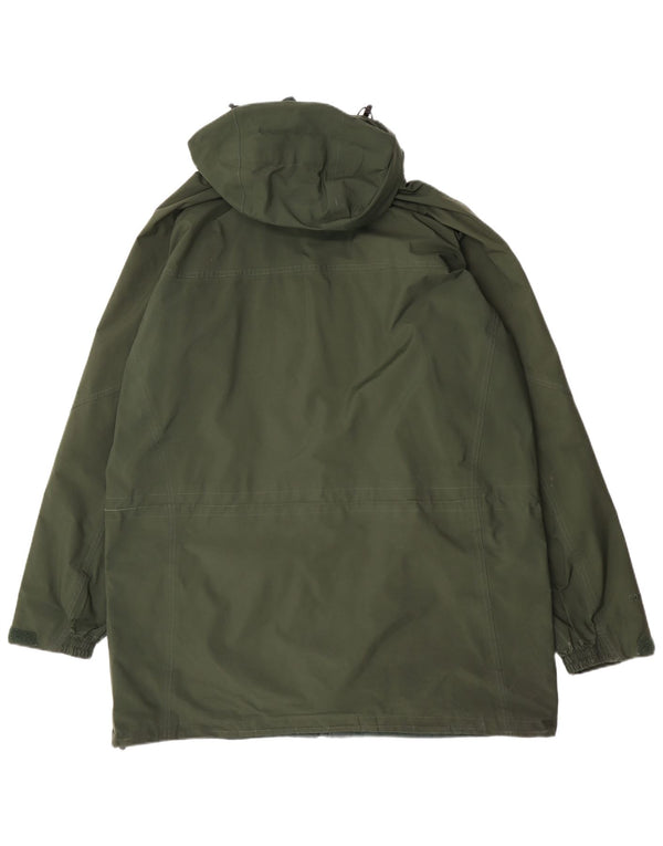 Berghaus Mens Hooded Raincoat UK 44 2XL Green Polyester