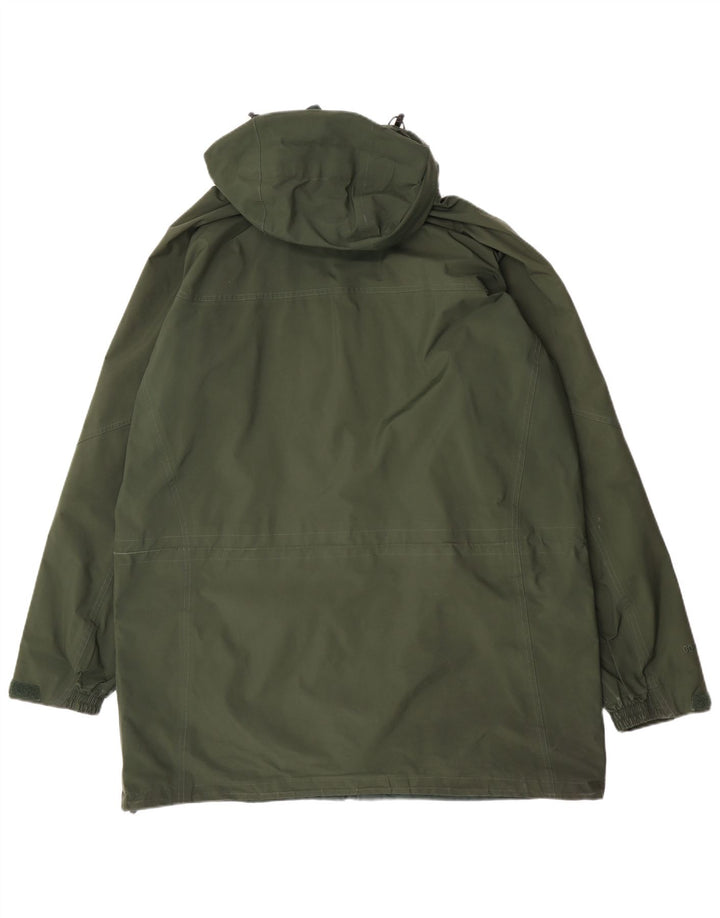 Berghaus Mens Hooded Raincoat UK 44 2XL Green Polyester