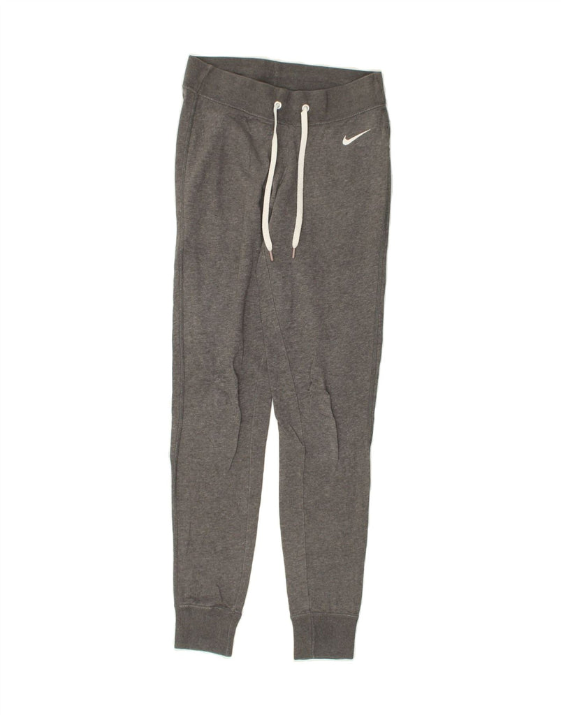 NIKE Womens Tracksuit Trousers Joggers UK 10 Small Grey Cotton | Vintage Nike | Thrift | Second-Hand Nike | Used Clothing | Messina Hembry 