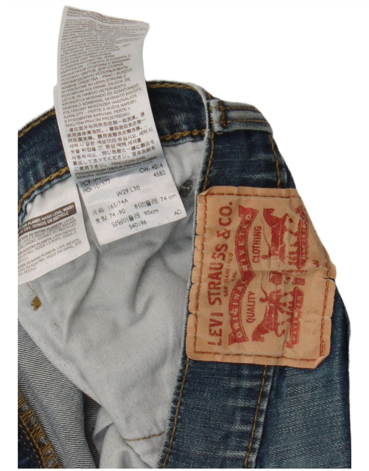 LEVI'S Womens 511 Slim Jeans W29 L30 Blue Cotton
