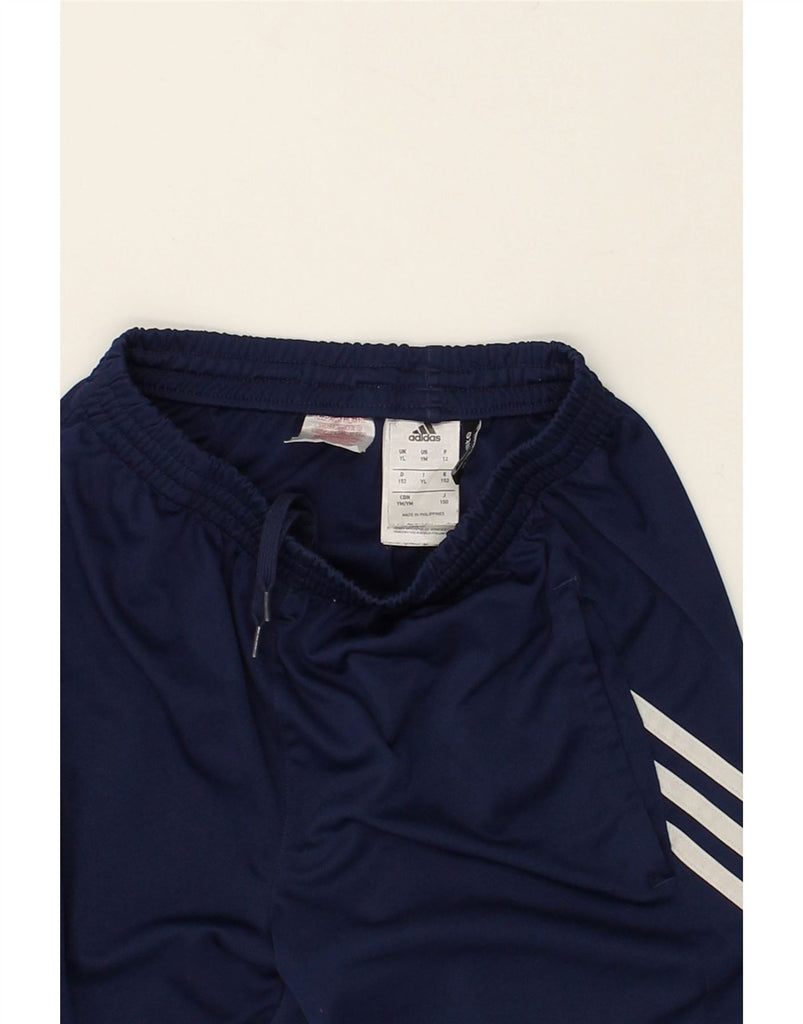 ADIDAS Boys Climalite Graphic Sport Shorts 11-12 Years Large Navy Blue | Vintage Adidas | Thrift | Second-Hand Adidas | Used Clothing | Messina Hembry 