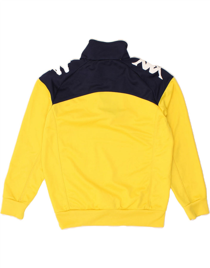 KAPPA Boys Graphic Zip Neck Sweatshirt Jumper 11-12 Years Yellow | Vintage Kappa | Thrift | Second-Hand Kappa | Used Clothing | Messina Hembry 