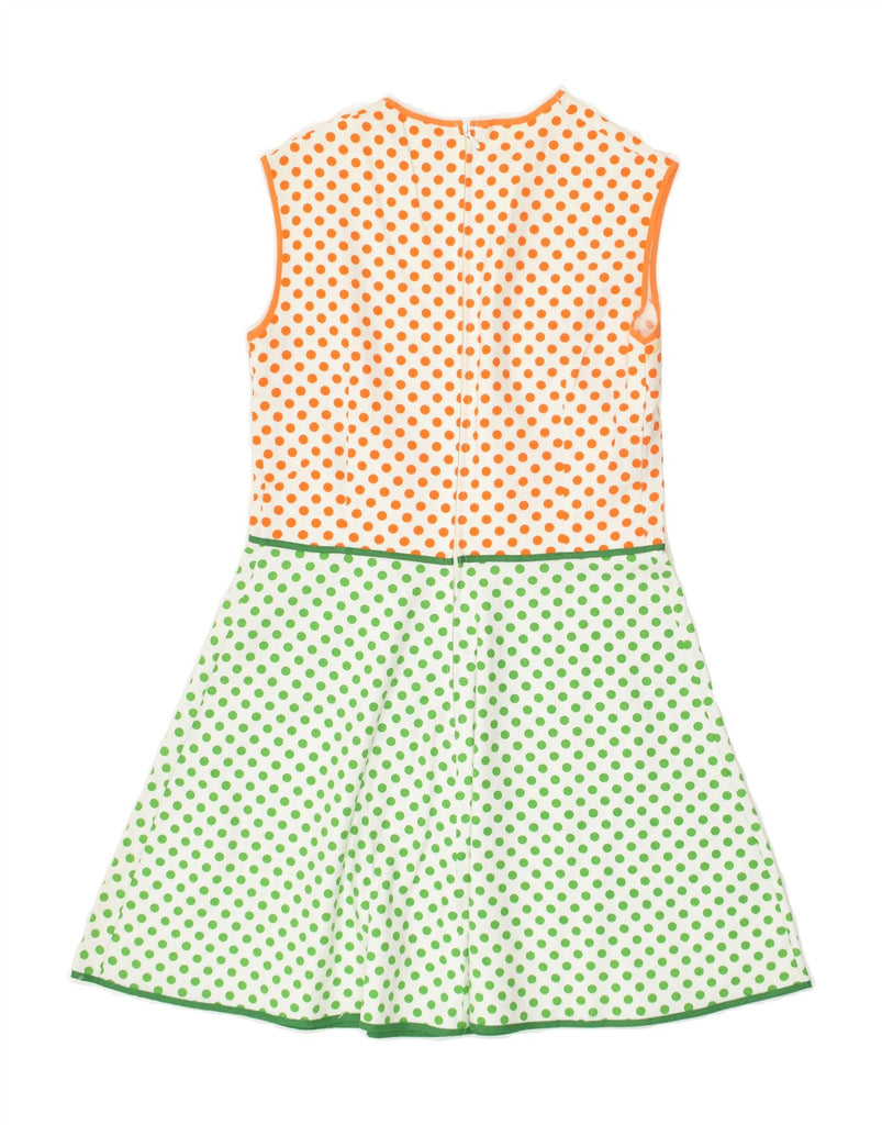 VINTAGE Girls A-Line Dress 13-14 Years Multicoloured Polka Dot | Vintage Vintage | Thrift | Second-Hand Vintage | Used Clothing | Messina Hembry 