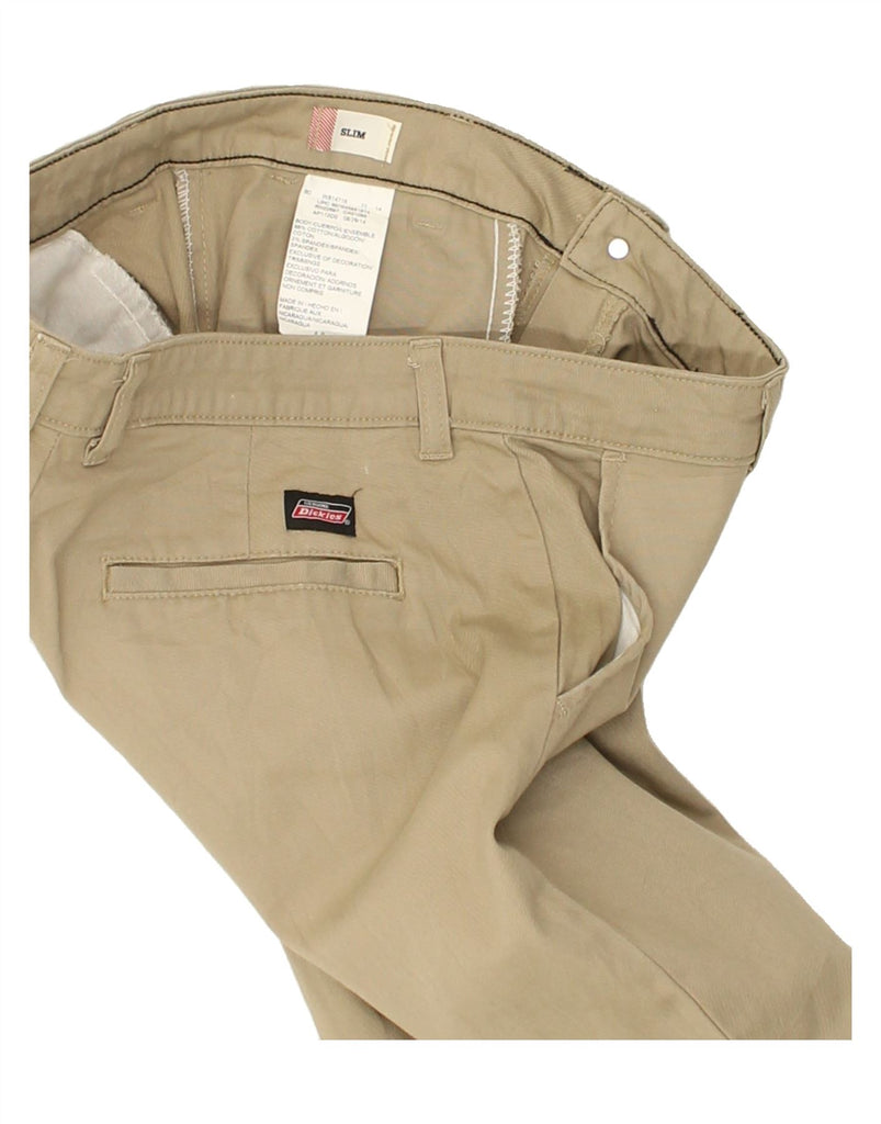 DICKIES Womens Bootcut Chino Trousers US 8 Medium W30 L27  Beige Cotton | Vintage Dickies | Thrift | Second-Hand Dickies | Used Clothing | Messina Hembry 