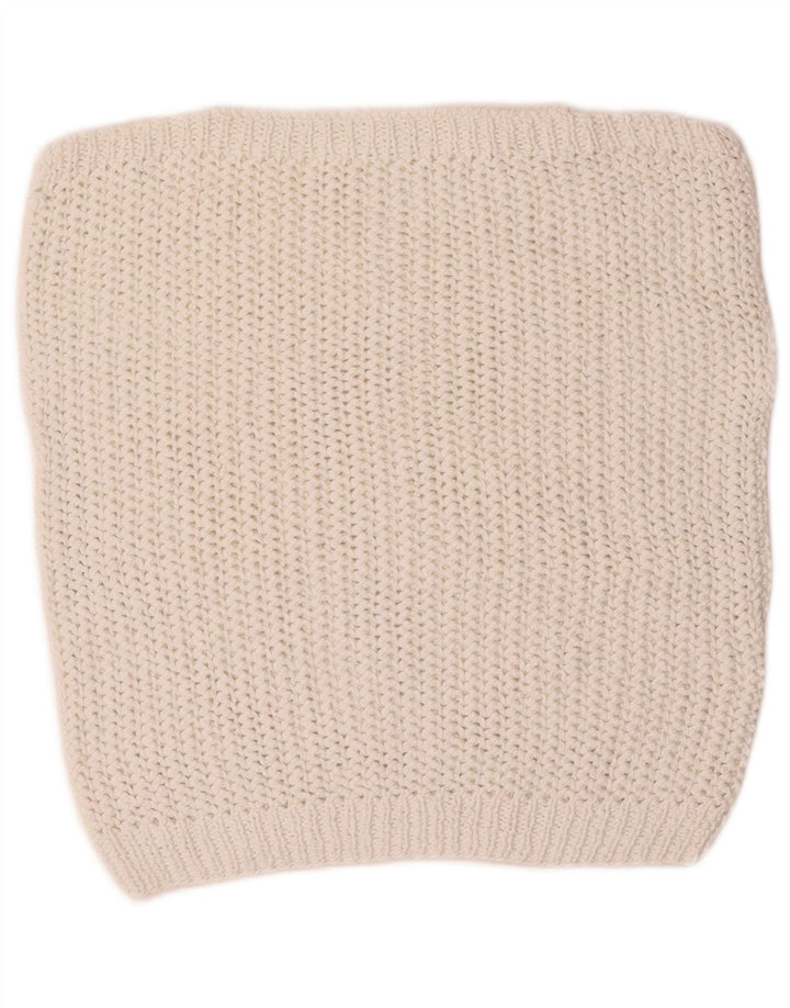 Vintage Womens Crop Crochet Vest Tank Top UK 12 Medium White