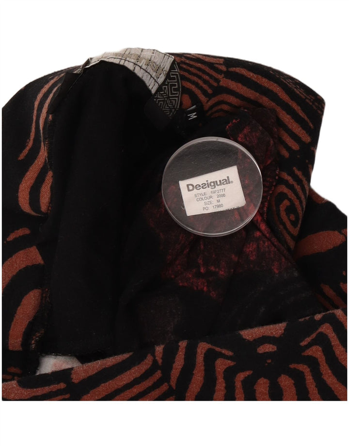 Desigual Womens Graphic A-Line Skirt Medium W30  Black Patchwork