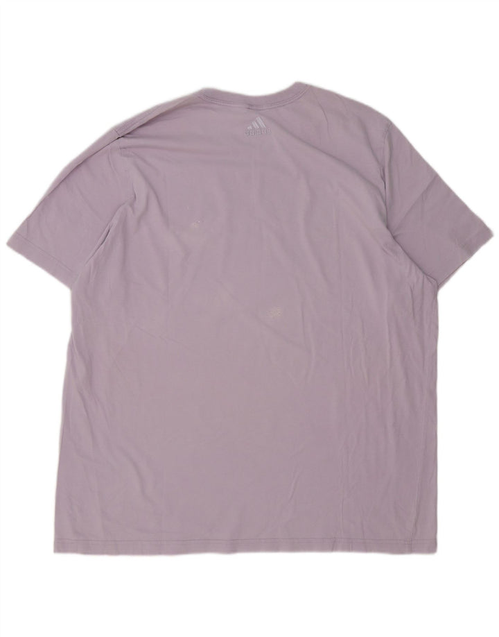 Adidas Mens Graphic T-Shirt Top XL Purple