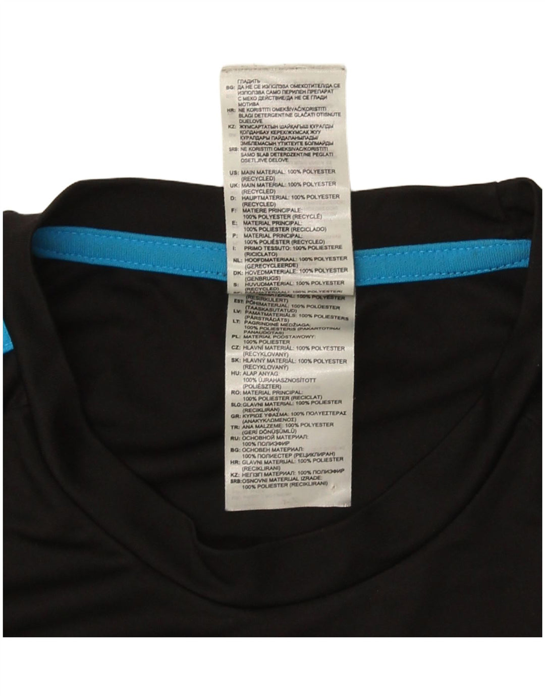 Adidas Mens T-Shirt Top Small Black Polyester
