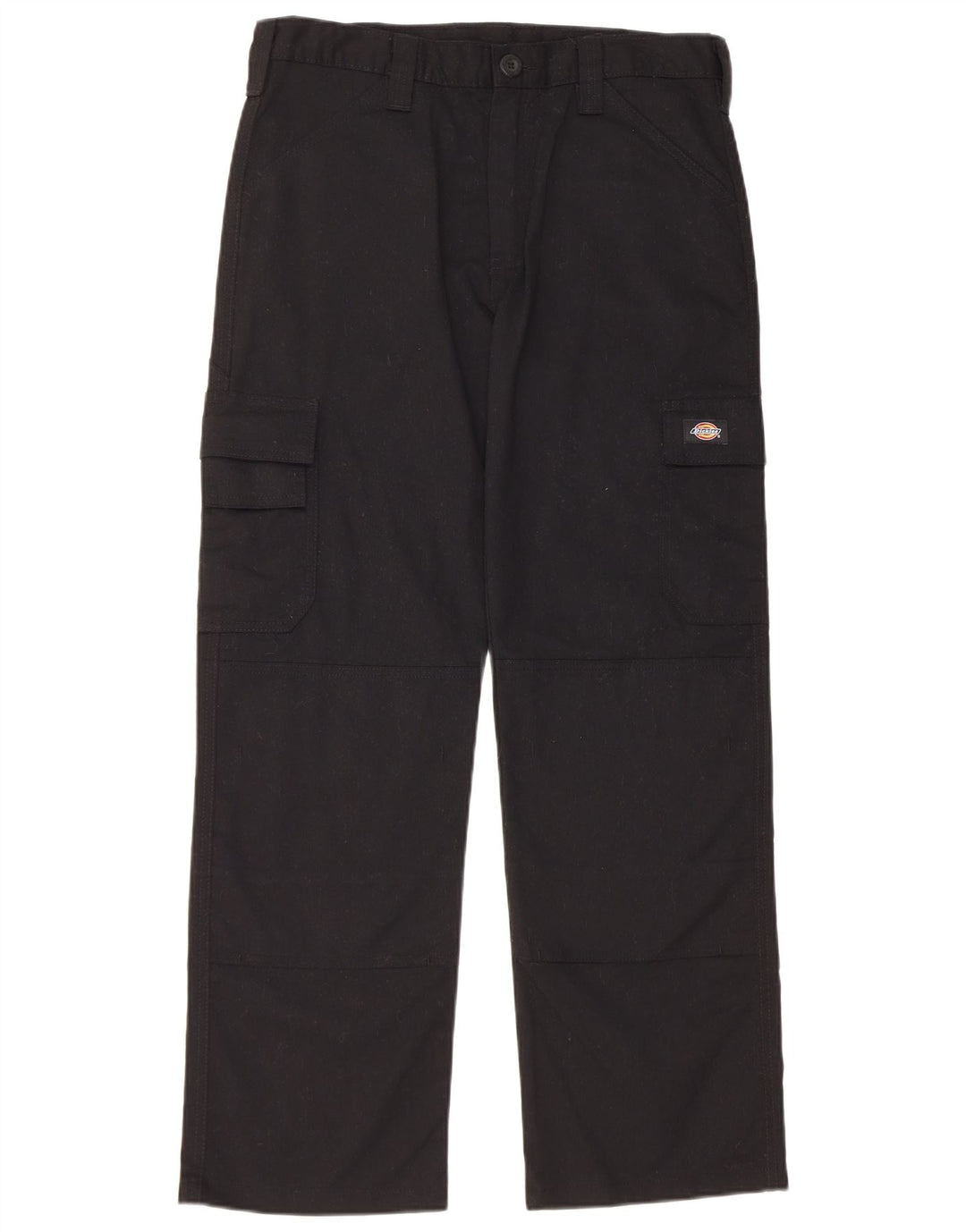 Dickies Mens Straight Cargo Trousers W32 L30 Black Polyester