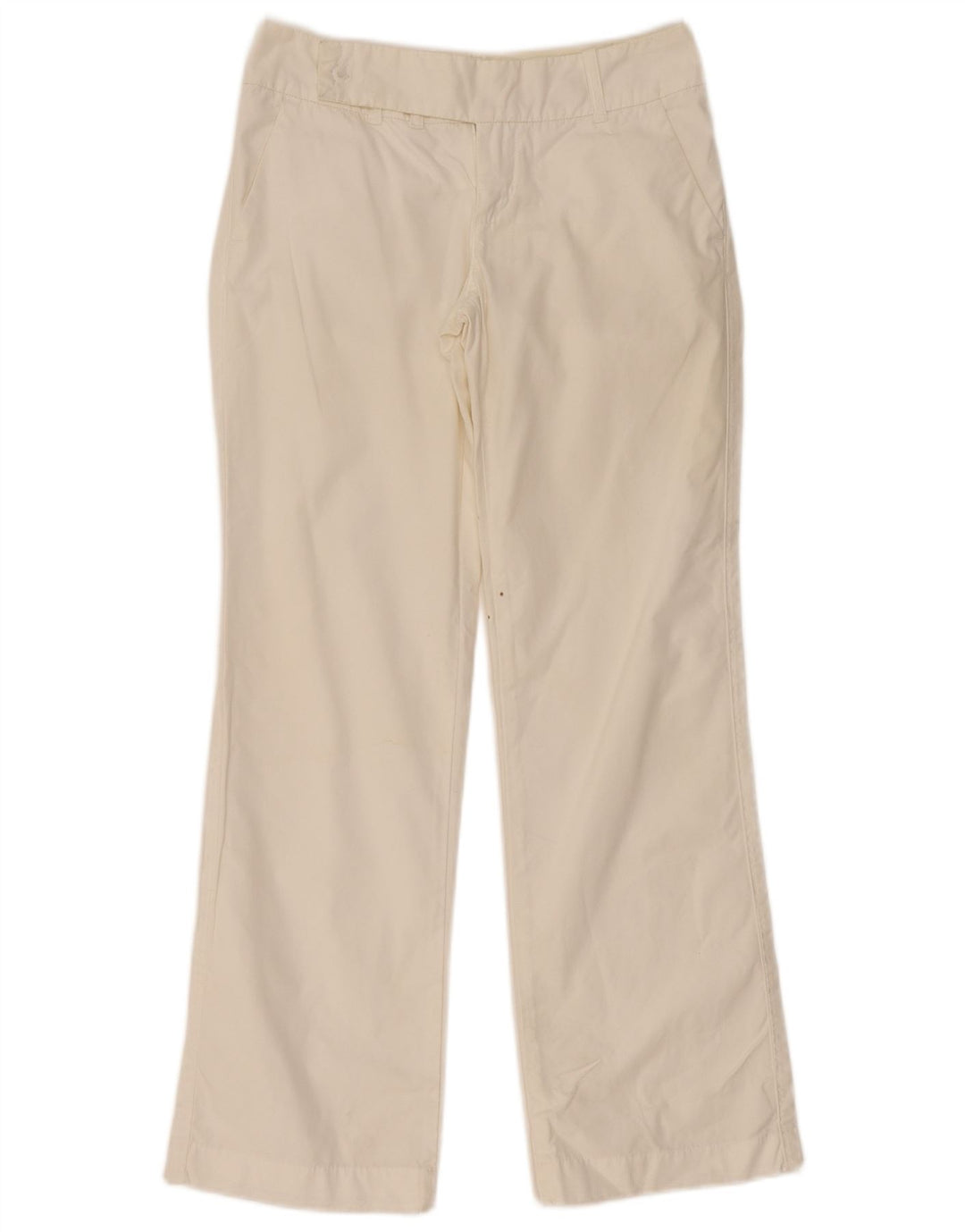 Gas Womens Straight Chino Trousers W26 L30 Off White