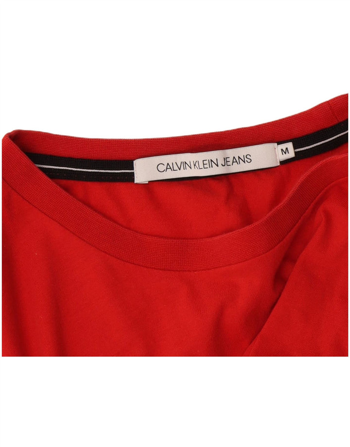 Calvin Klein Jeans Mens T-Shirt Top Medium Red