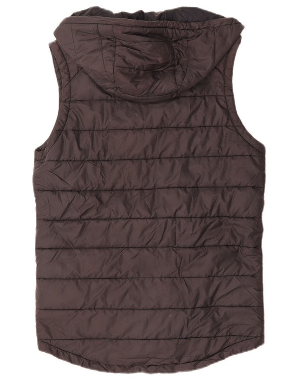 Nike Mens Hooded Padded Gilet UK 36 Small Black Polyester
