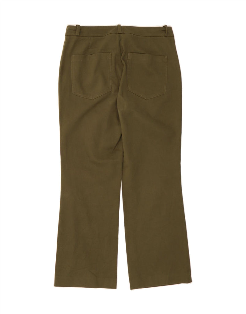MASSIMO DUTTI Womens Straight Chino Trousers EU 40 Medium W30 L27 Khaki Vintage Massimo Dutti and Second-Hand Massimo Dutti from Messina Hembry 