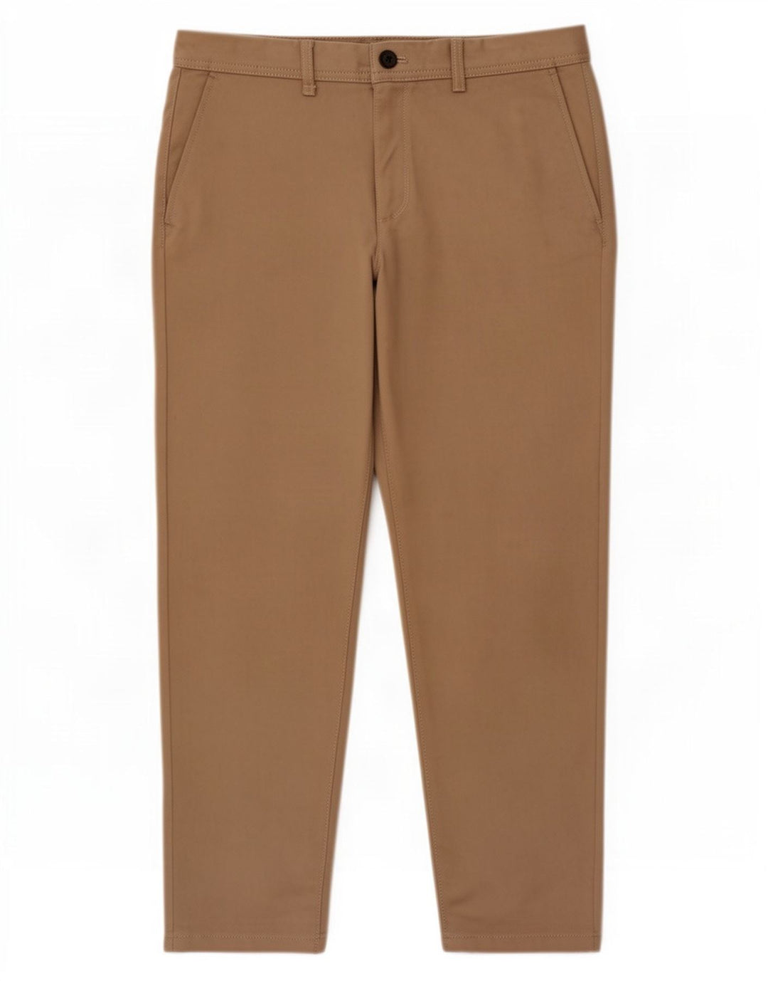 Zara Mens Slim Chino Trousers EU 42 Large W32 L28 Beige Polyester