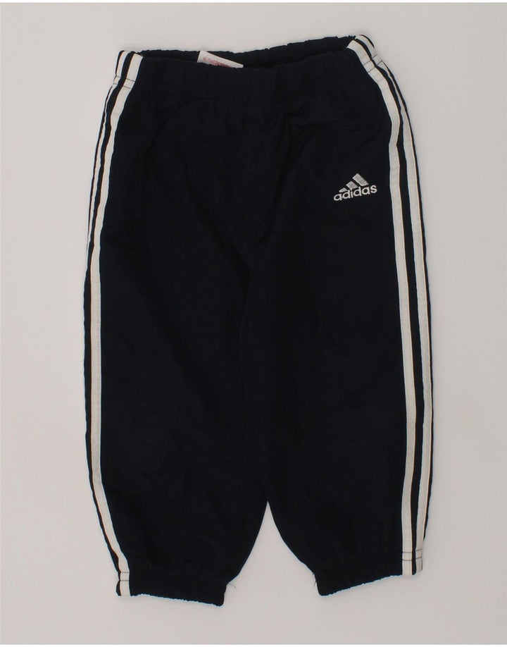 ADIDAS Baby Boys Joggers Tracksuit Trousers 9-12 Months Navy Blue | Vintage Adidas | Thrift | Second-Hand Adidas | Used Clothing | Messina Hembry 