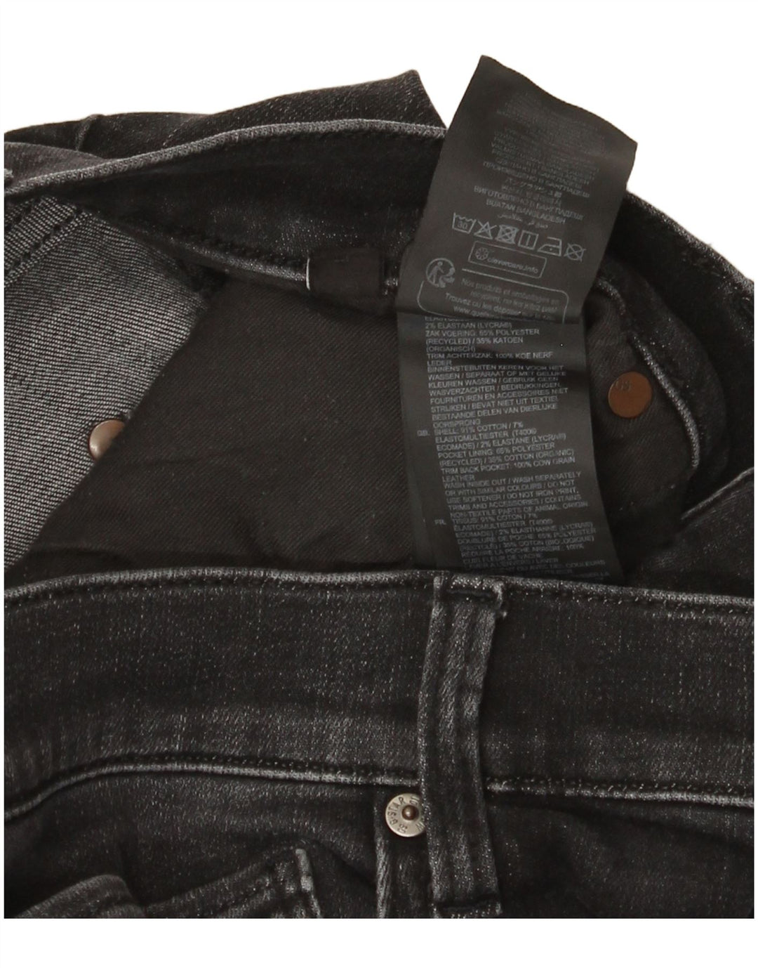 G-Star Mens Slim Jeans W36 L30 Black Cotton