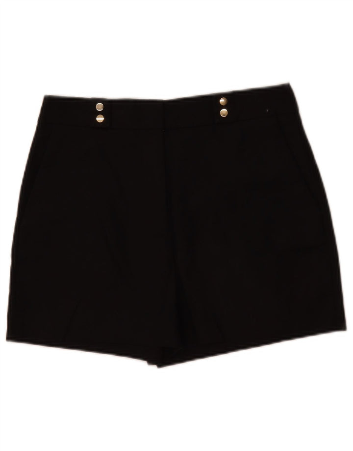 Zara Womens Casual Shorts Small W26 Black Cotton