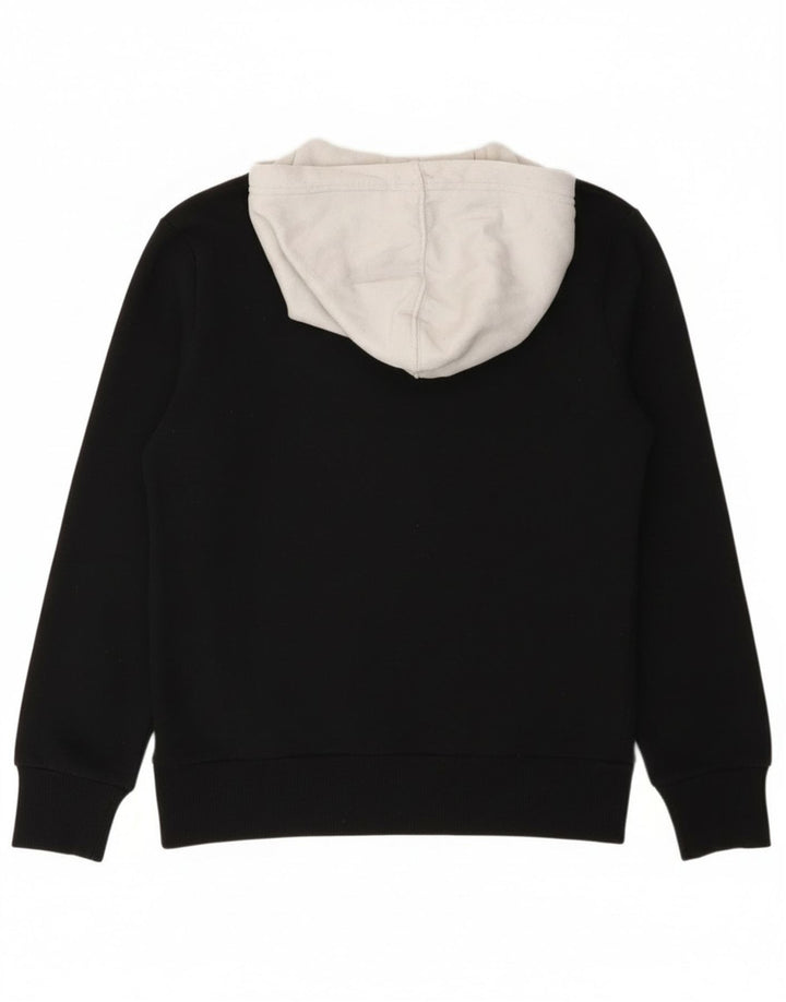 Converse Boys Graphic Hoodie Jumper 10-11 Years Medium Black Colourblock