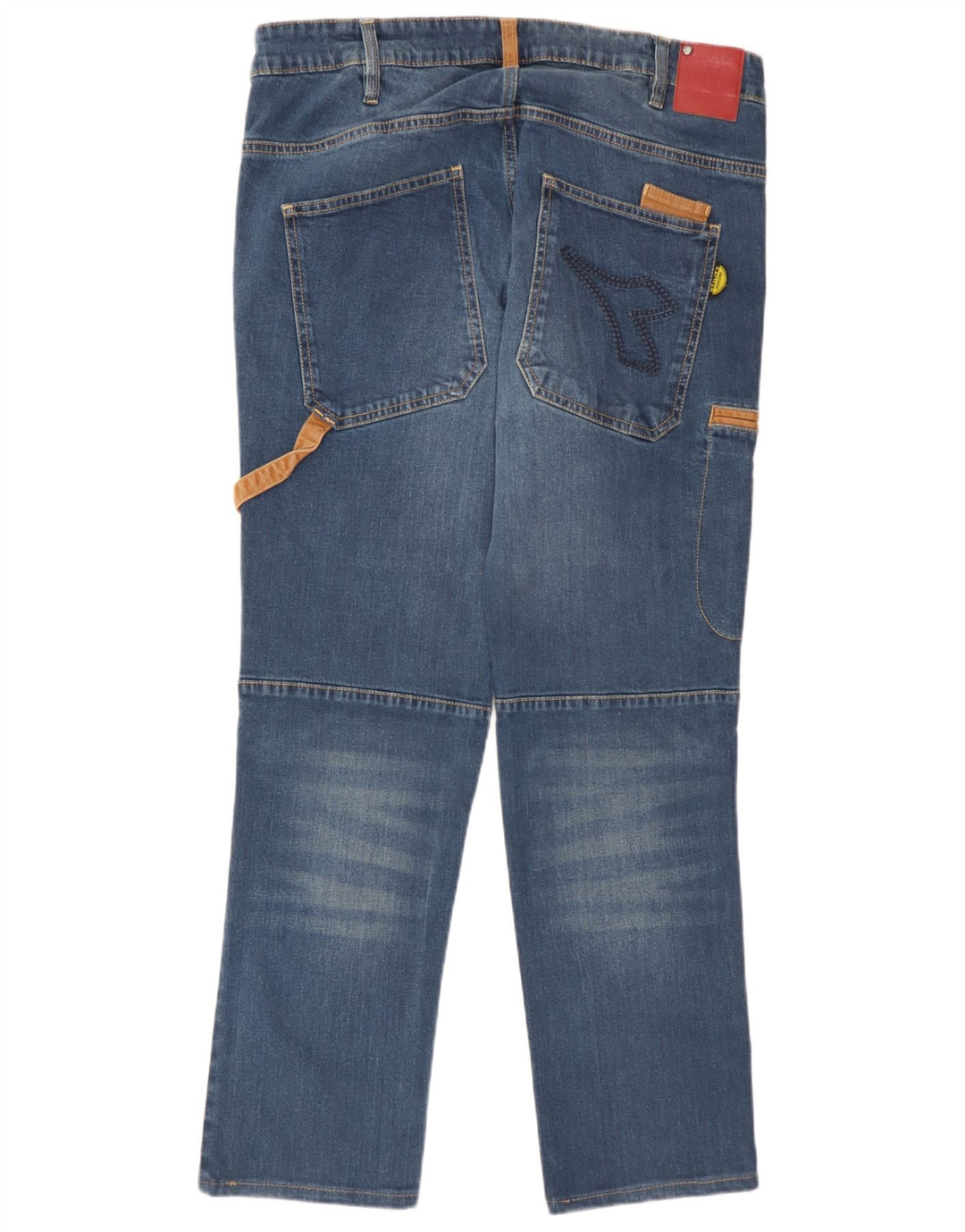 Diadora Mens Cargo Straight Jeans W34 L30 Blue