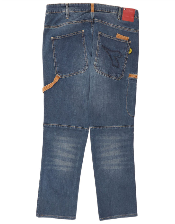 Diadora Mens Cargo Straight Jeans W34 L30 Blue
