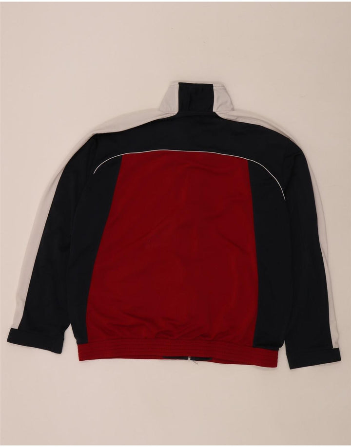 Champion Mens Tracksuit Top Jacket XL Red Colourblock Polyester Sports