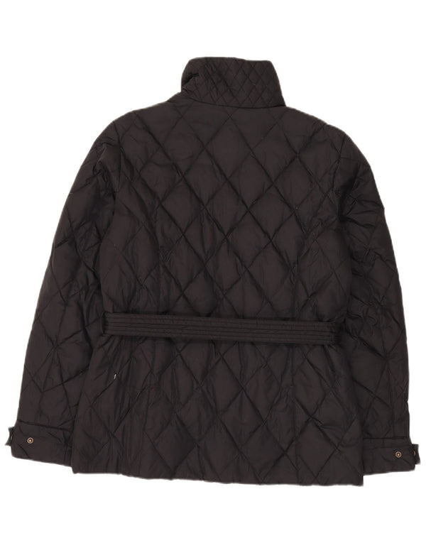 Diadora Womens Quilted Jacket UK 14 Medium Black