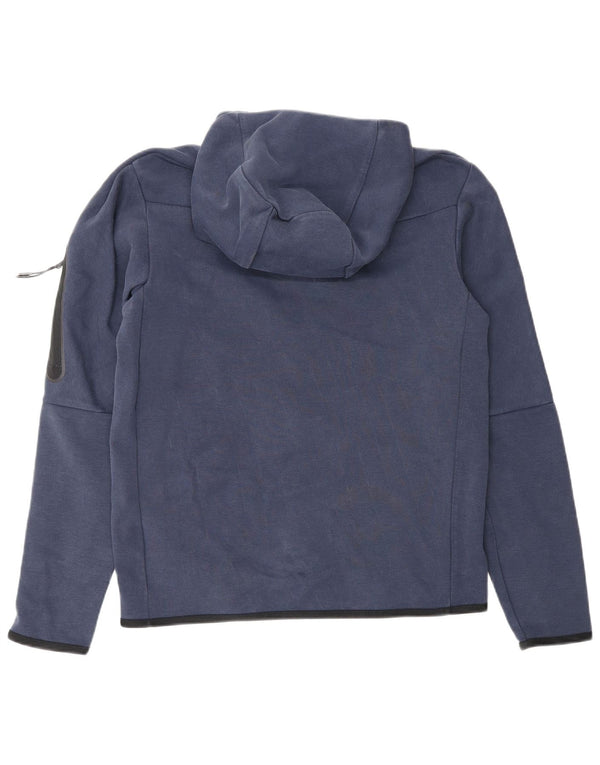 Nike Mens Zip Hoodie Sweater Small Navy Blue Cotton