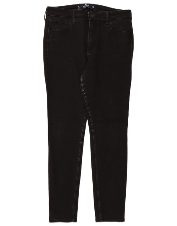 Hollister Womens High Waist Super Skinny Jeans W29 L26 Black Cotton