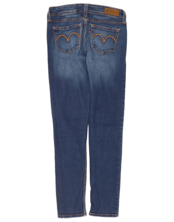 Lee Womens Demi Curve Skinny Jeans US 3 XS W26 L28 Blue Cotton