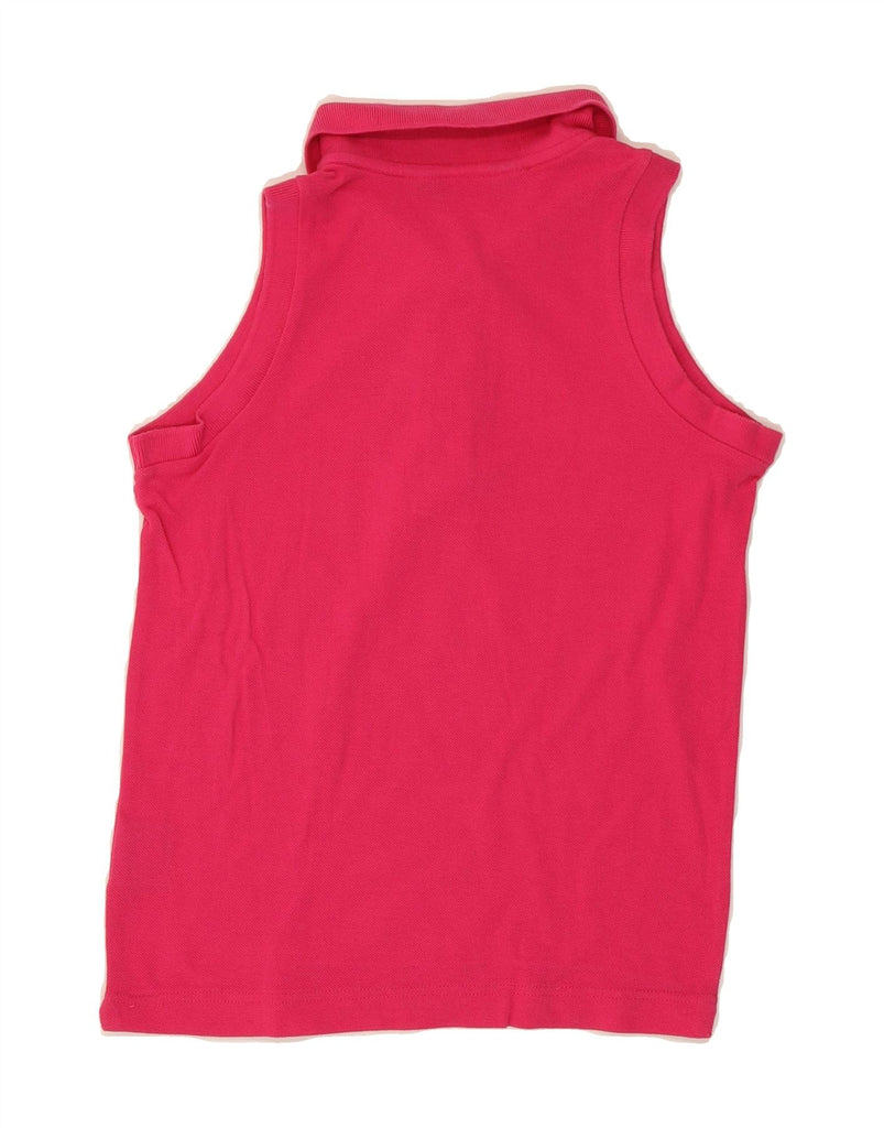 KAPPA Womens Sleeveless Polo Shirt UK 6 XS Pink Cotton Vintage Kappa and Second-Hand Kappa from Messina Hembry 
