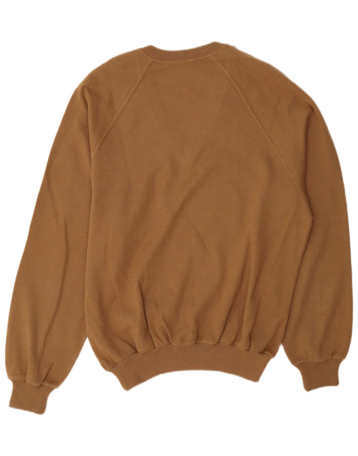 Cagi Mens V-Neck Jumper Sweater Medium Beige