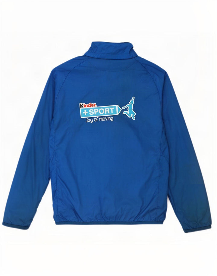 Puma Boys Italia Graphic Tracksuit Top Jacket 13-14 Years Blue Polyester