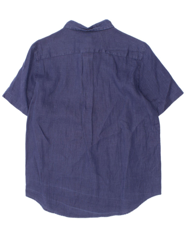 Ralph Lauren Boys Short Sleeve Shirt 14-15 Years Large Navy Blue