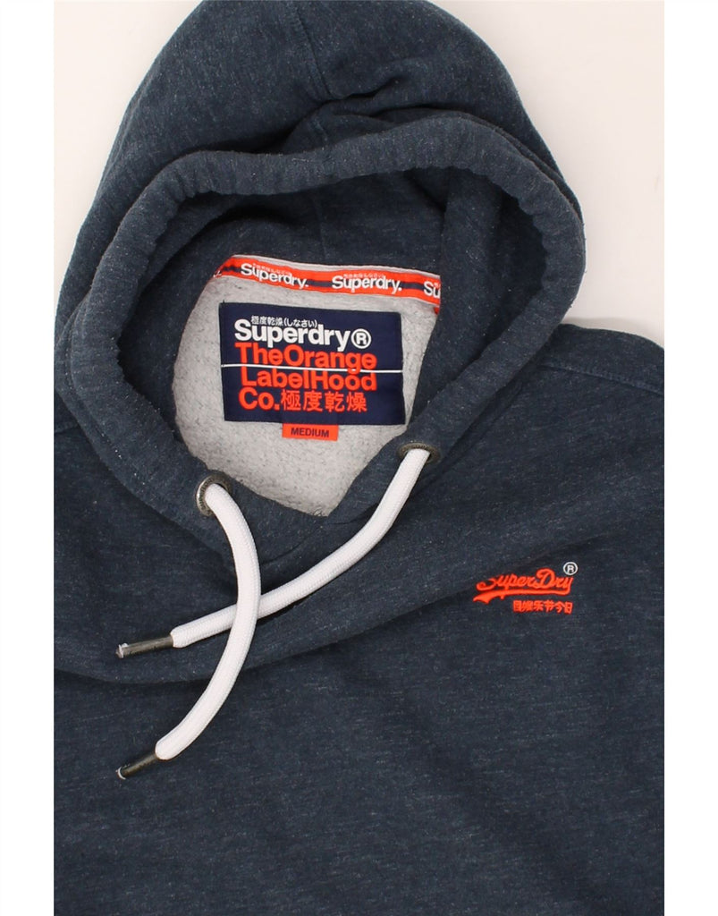 SUPERDRY Mens Hoodie Jumper Medium Navy Blue Cotton | Vintage Superdry | Thrift | Second-Hand Superdry | Used Clothing | Messina Hembry 